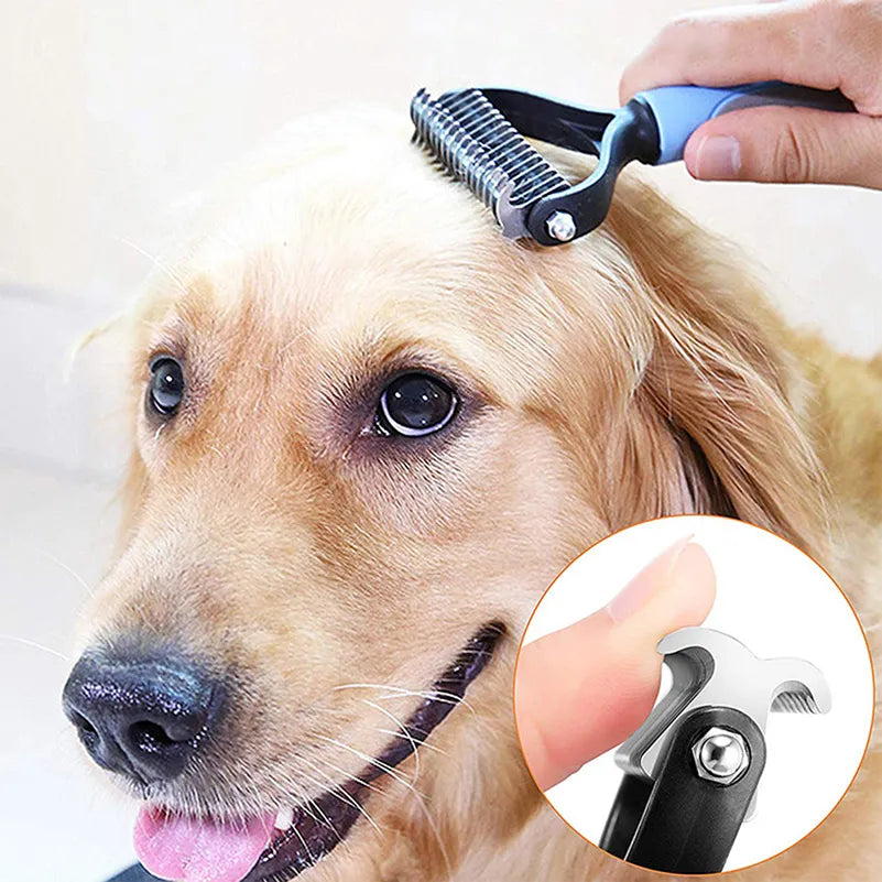 Pet Deshedding Brush- Dog Hair Remover