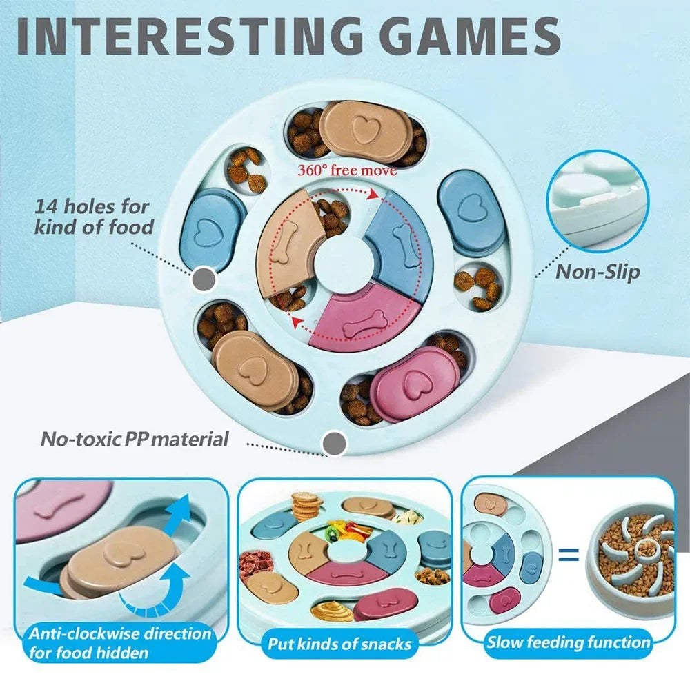 Dog Puzzle Slow Feeder Eating Bowl