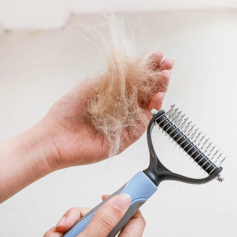Pet Deshedding Brush- Dog Hair Remover
