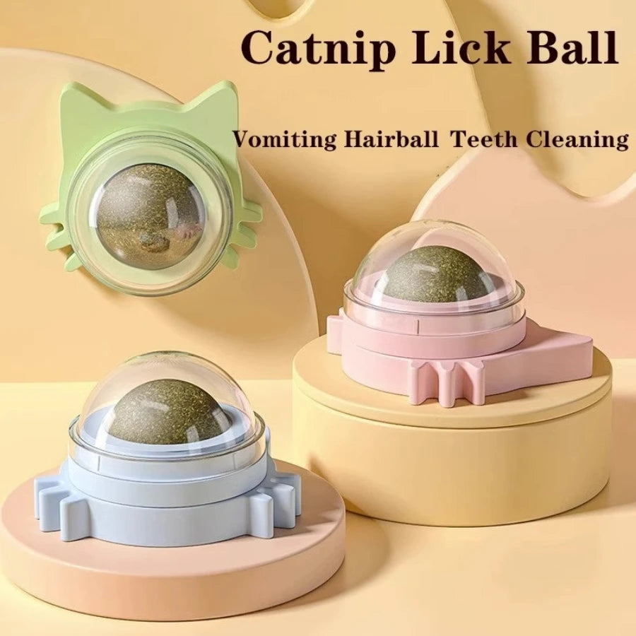 Cats Rotatable Catnip Wall Ball