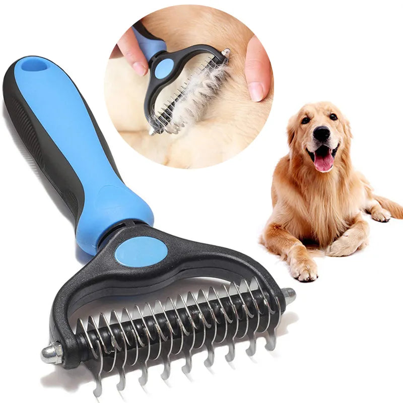 Pet Deshedding Brush- Dog Hair Remover