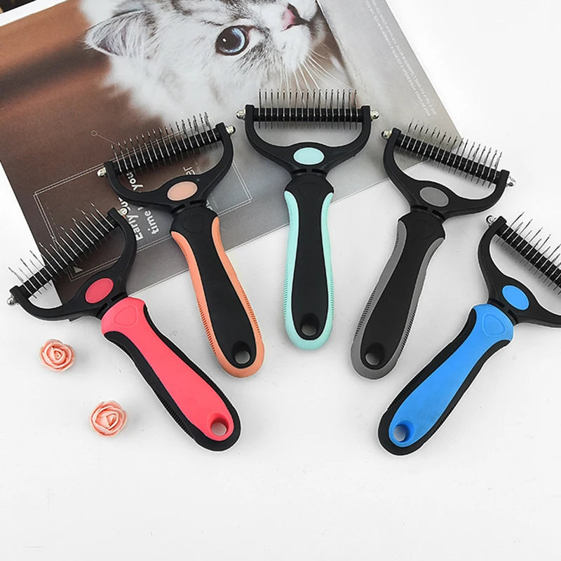 Pet Deshedding Brush- Dog Hair Remover