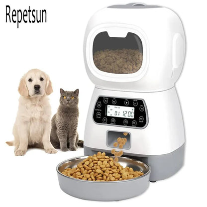 3.5L Automatic Pet Feeder Smart Food Dispenser For Cats Dogs