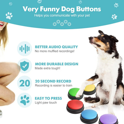 Voice Recording Button Pet Toys Dog Buttons for Communication