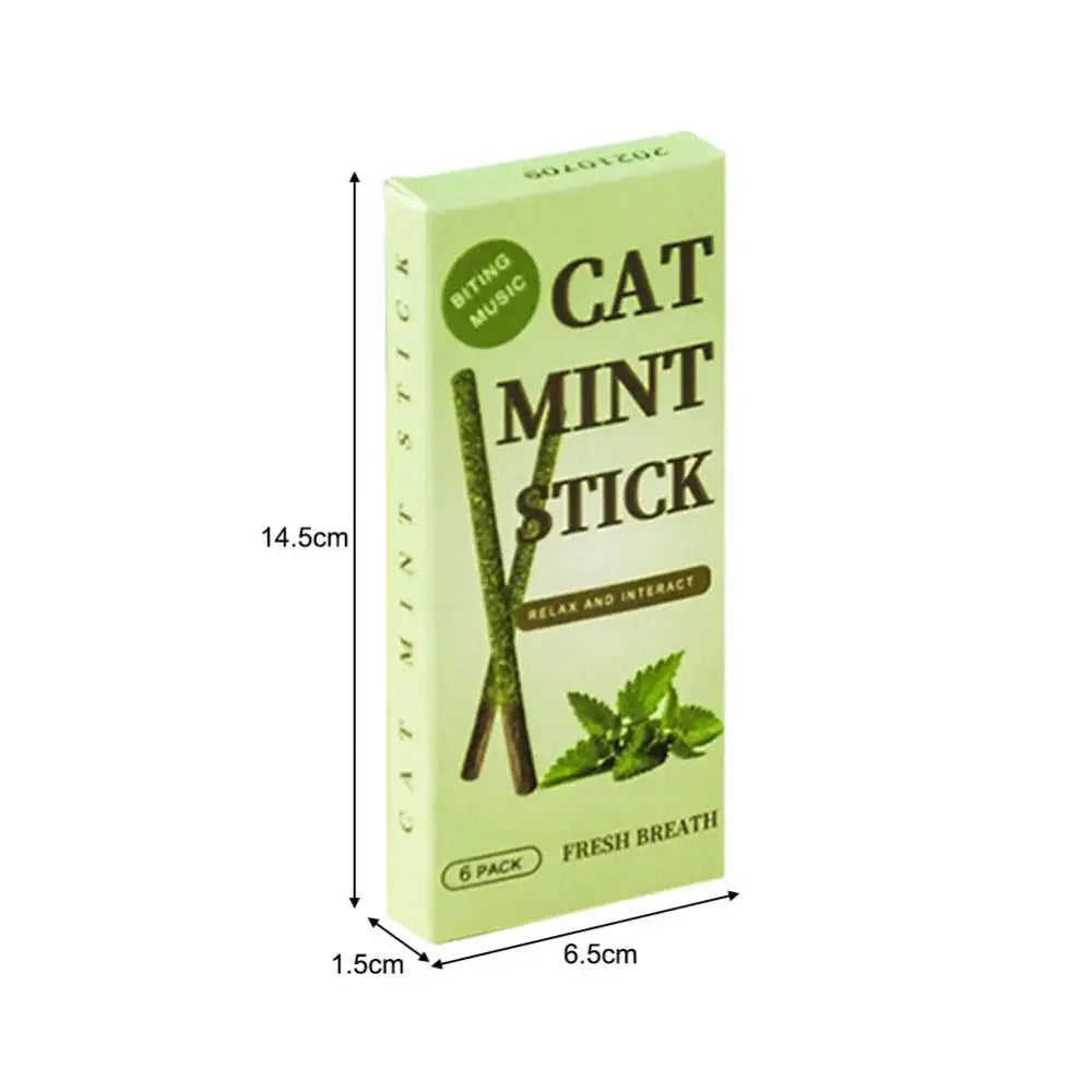 6pcs Natural Matatabi Cat Stick Mint