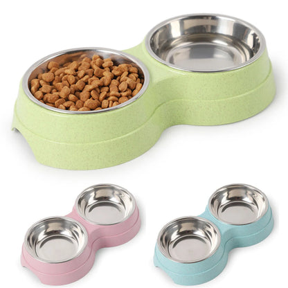 Cat and Dog Food and Water Feeding Bowl