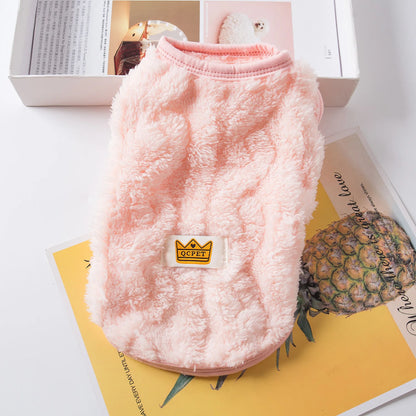 Soft Cozy Pet Clothes Fleece Sweatshirt