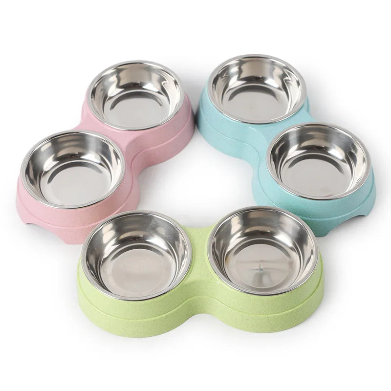 Cat and Dog Food and Water Feeding Bowl