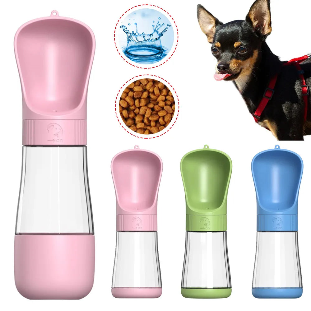 2 In 1 Portable Dog Water Bottle