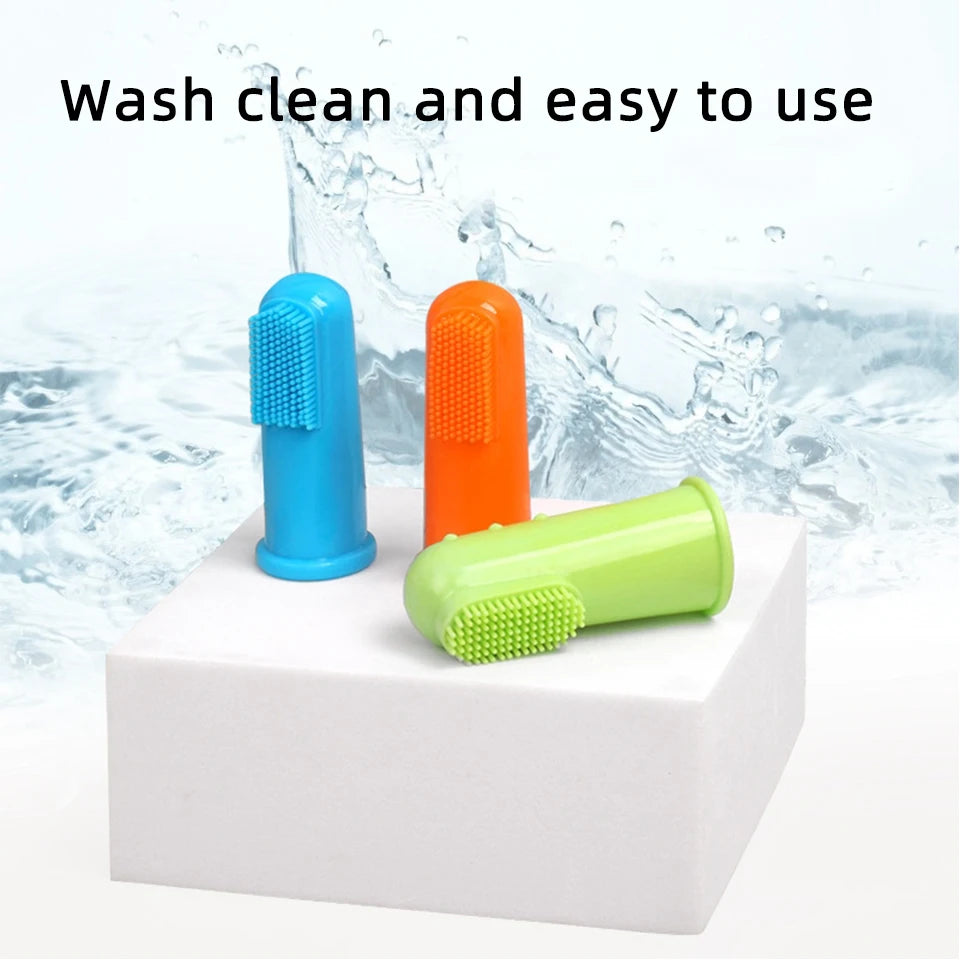 4pcs Super Soft Pet Finger Toothbrush