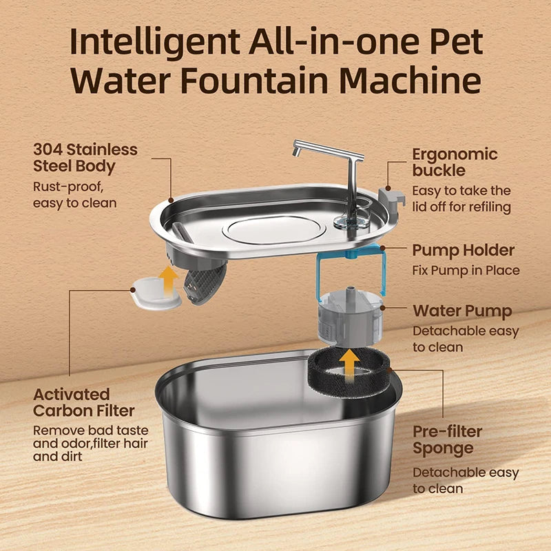 Stainless Steel Water Fountain Automatic