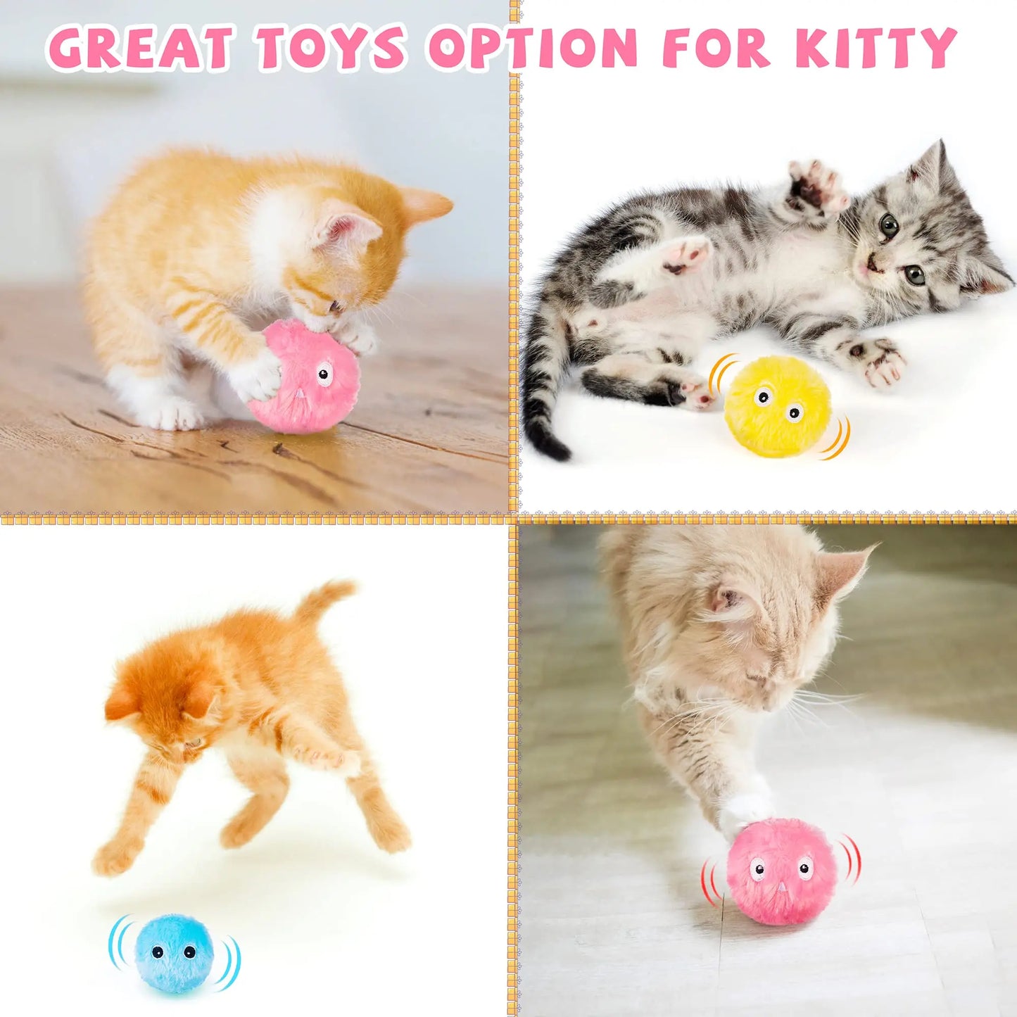 Smart Cat Interactive Ball Catnip Cat Training Toy