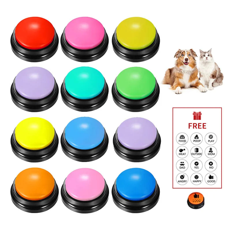 Voice Recording Button Pet Toys Dog Buttons for Communication