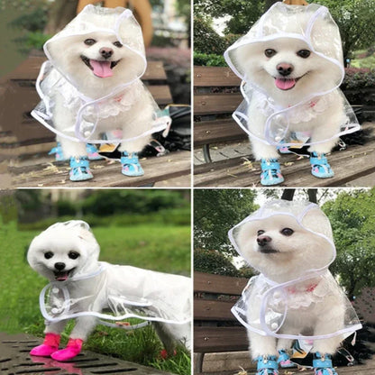 Pet Raincoat Waterproof for Small-Medium Dogs