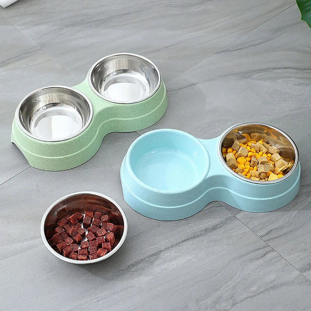 Cat and Dog Food and Water Feeding Bowl