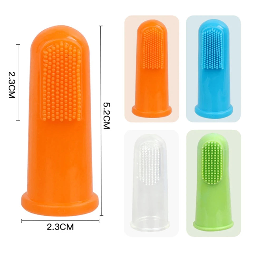 4pcs Super Soft Pet Finger Toothbrush