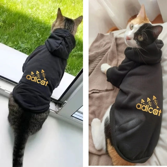 Printed Cat Hoodies