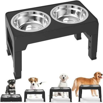 Elevated Dog Bowls Adjustable