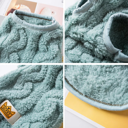 Soft Cozy Pet Clothes Fleece Sweatshirt