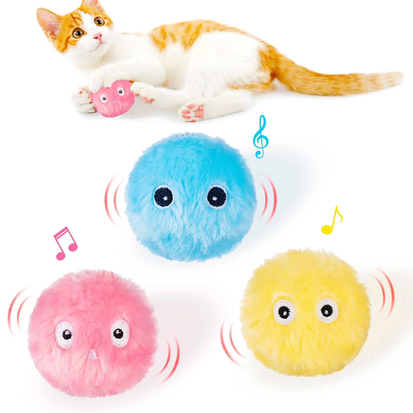 Smart Cat Interactive Ball Catnip Cat Training Toy