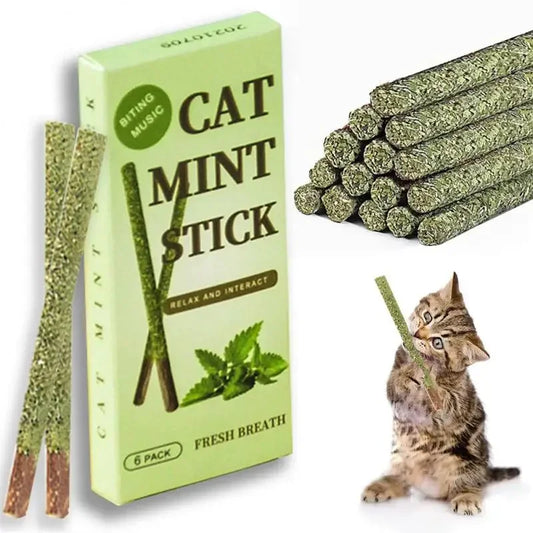 6pcs Natural Matatabi Cat Stick Mint